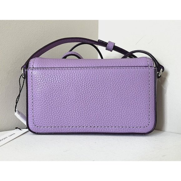 New Marc Jacobs Mini Flap Crossbody Pebble Leather Regal Orchid - Picture 3 of 5